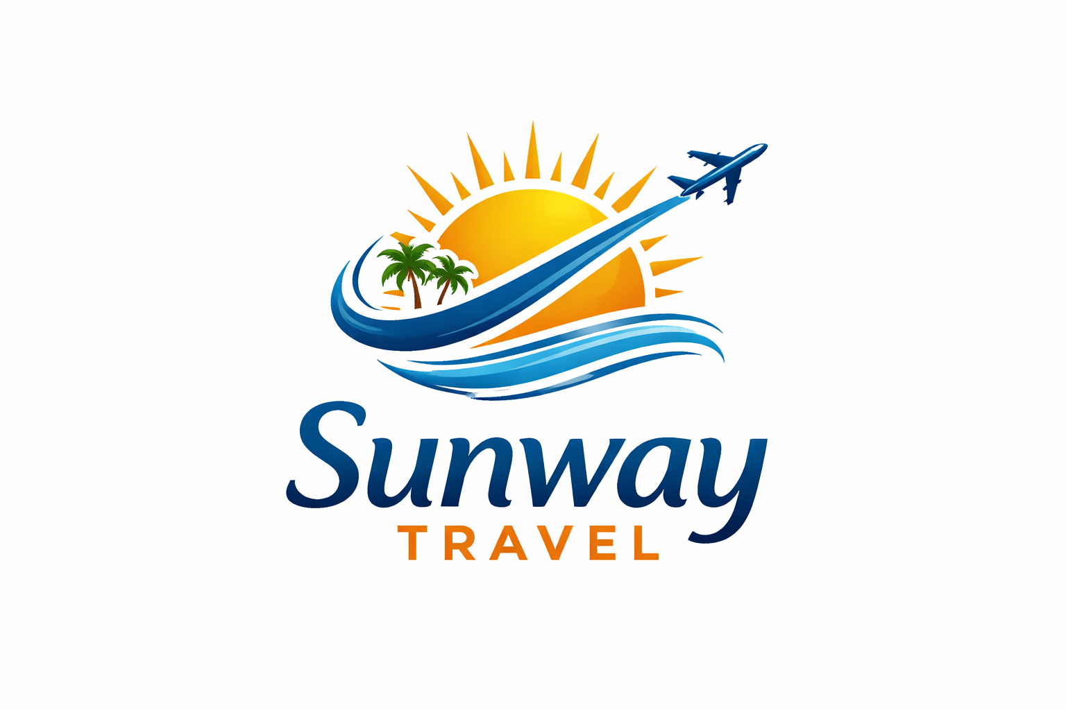 Vibrant-Sunway-Travel-logo-design-1