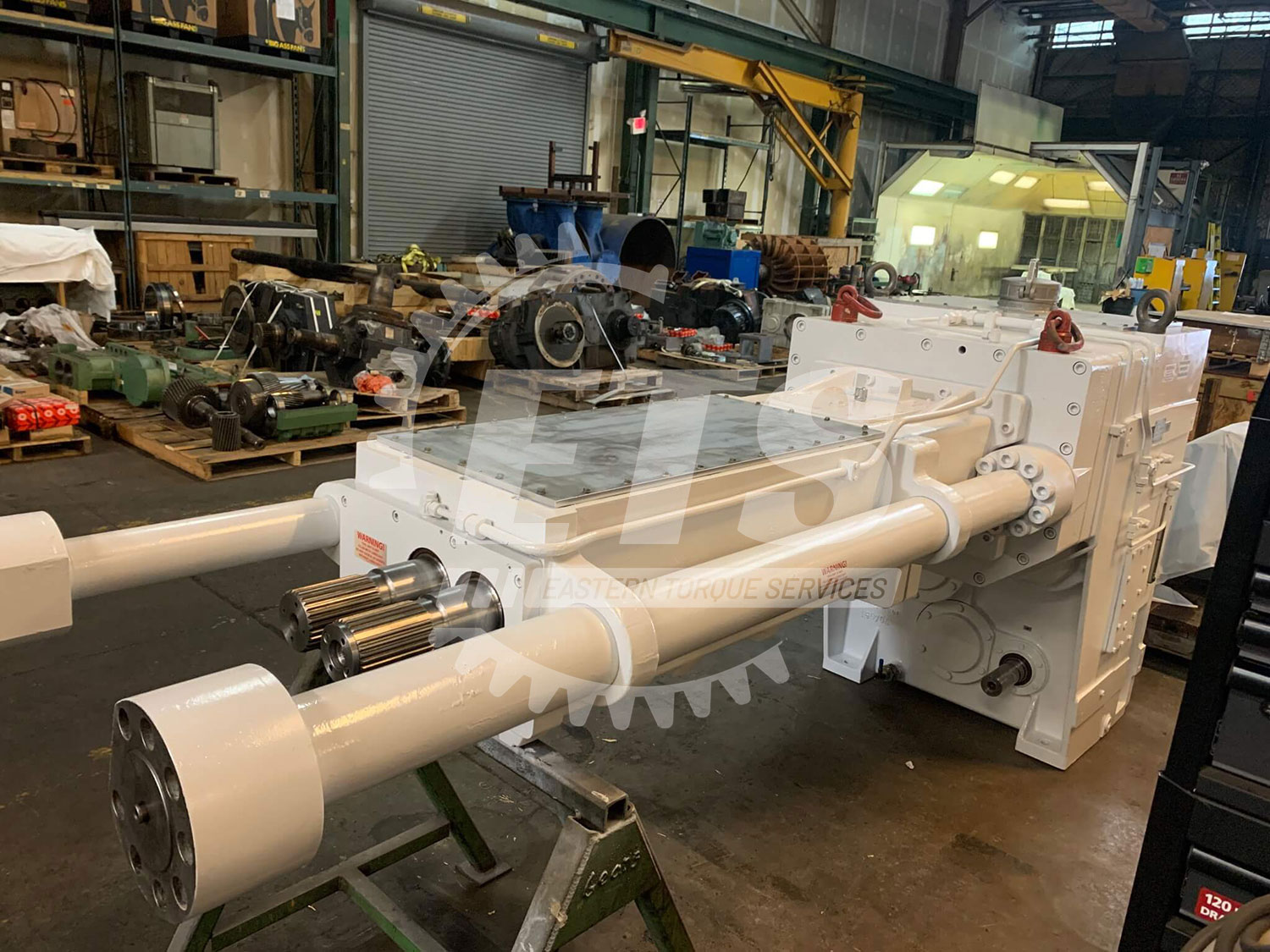 KraussMafeiExtruderGearboxRebuild