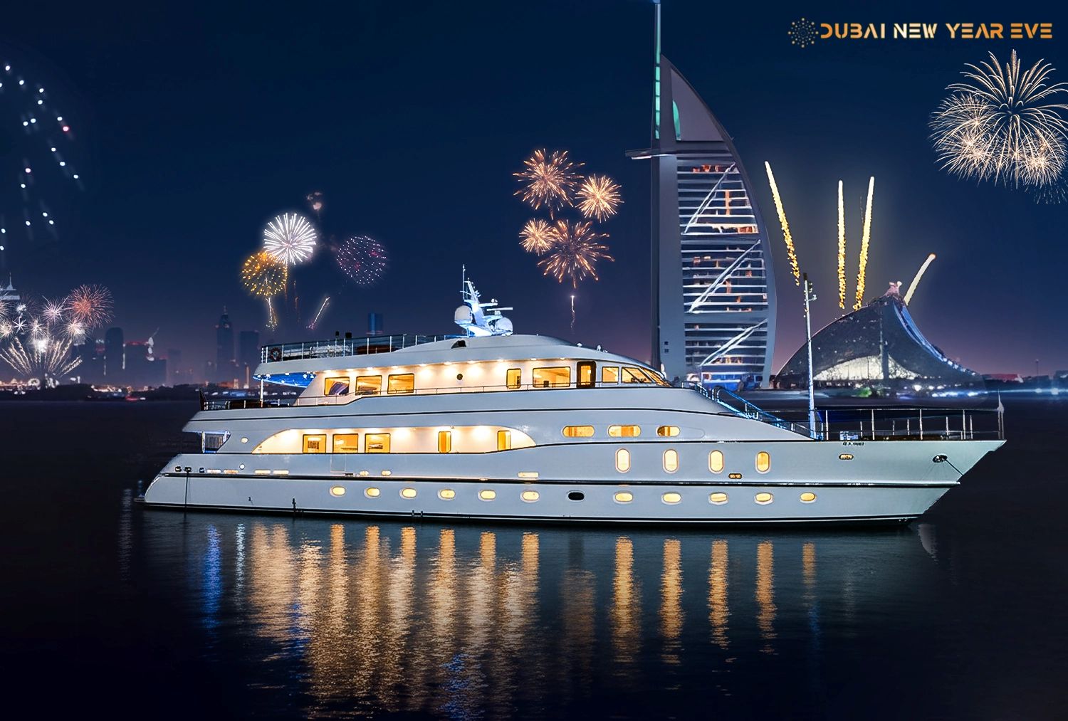 NYE-Yacht-Party-with-Burj-Al-Arab-Fireworks