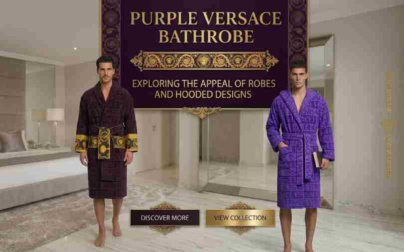 Purple-Versace-Bathrobe-Appeal-of-Robes-and-Hooded-Designs