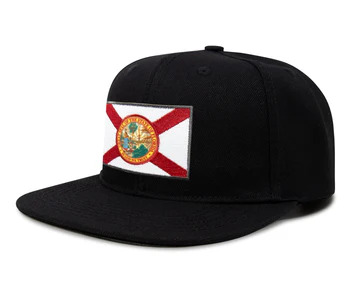 Florida-Flag-Black-Flatbill-Snapback-Hat