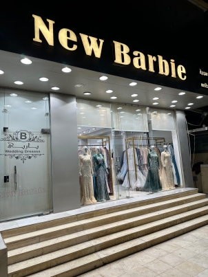 New-Barbie-Wedding-Dresses-storefront-night
