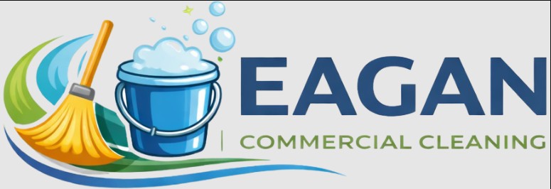 Eagan-Commercial-Cleaning-logo-with-mop-and-bucket-graphic-Eagan-MN