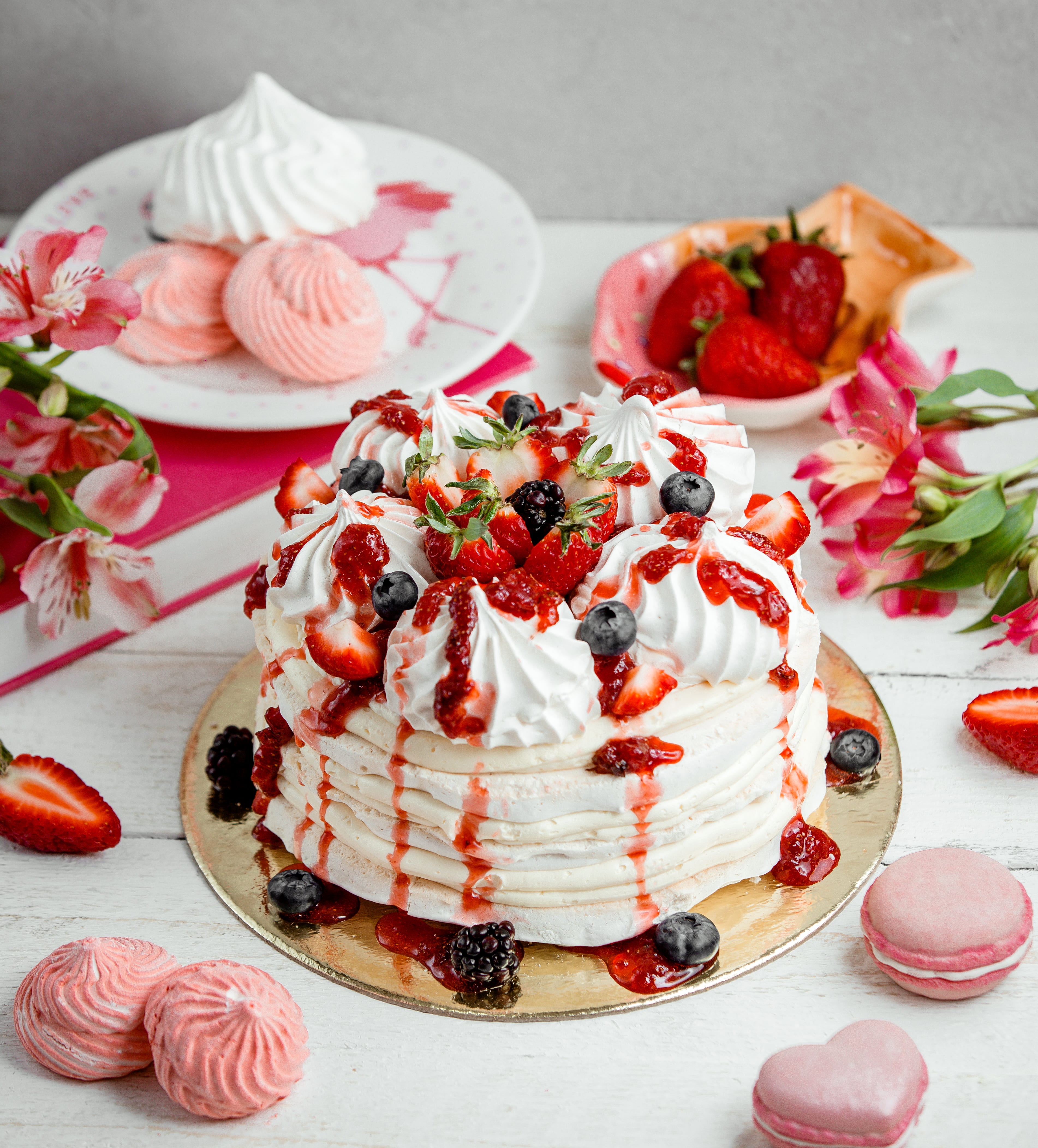 cream-strawberry-meringue-cake-sprinkled-with-strawberry-syrup-1