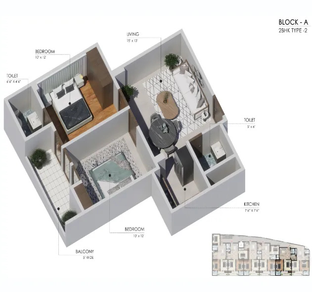 altair-residency-2bhk-floor-plan-1050-sqft