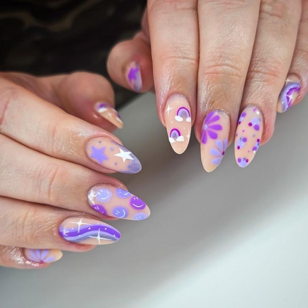 light-purple-spring-nails