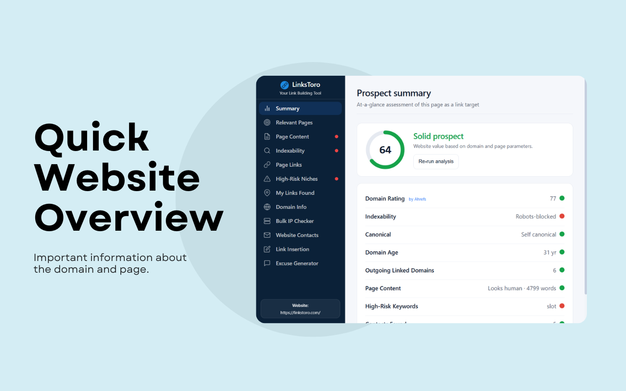 Quick-Website-Overview