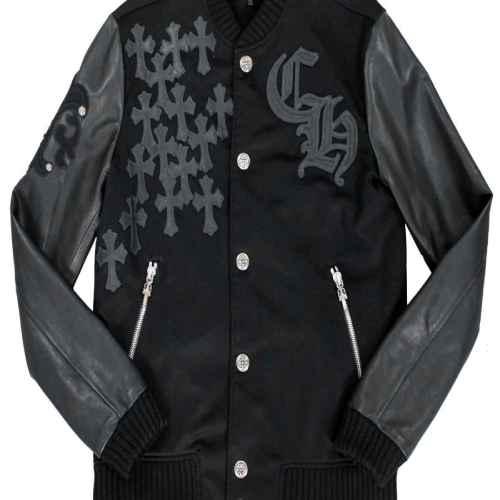 Mens-Chrome-Hearts-Letter-Jacket