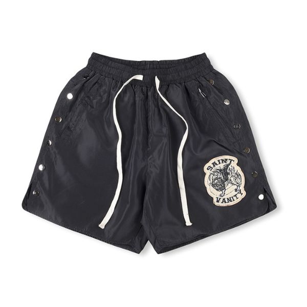 Saint-Vanity-Black-Nylon-Shorts