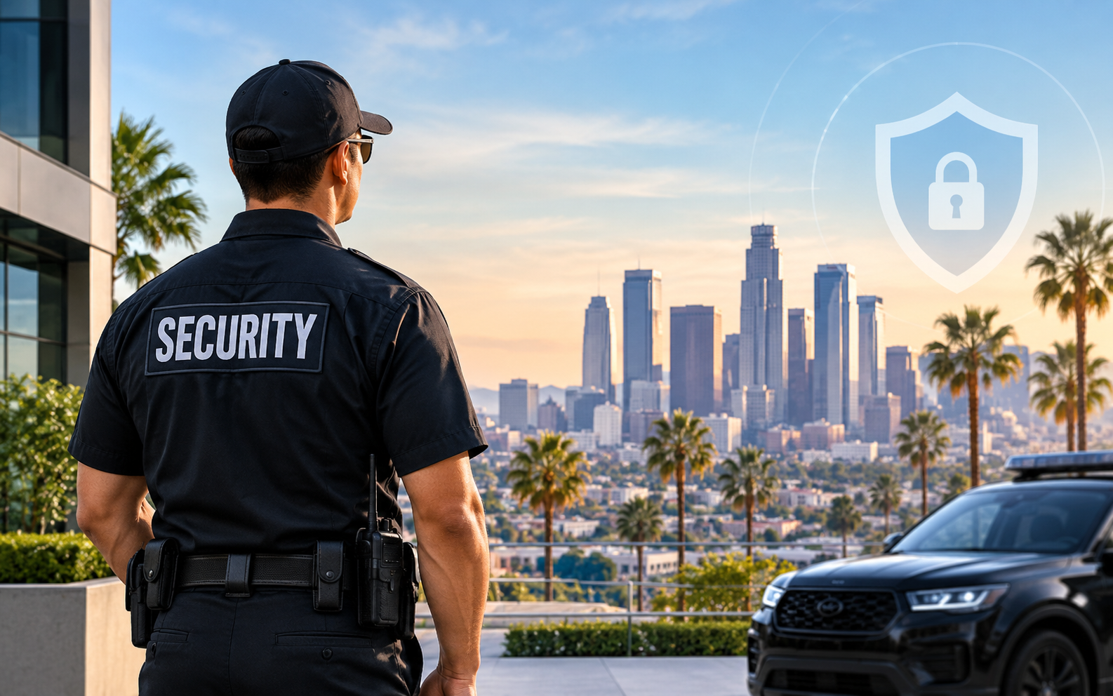 Security-Guard-Overlooking-Los-Angeles